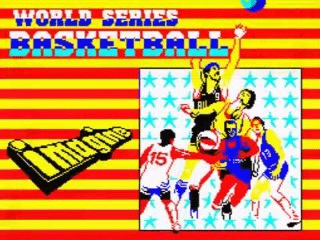 World Series Basketball title screen for ZX Spectrum